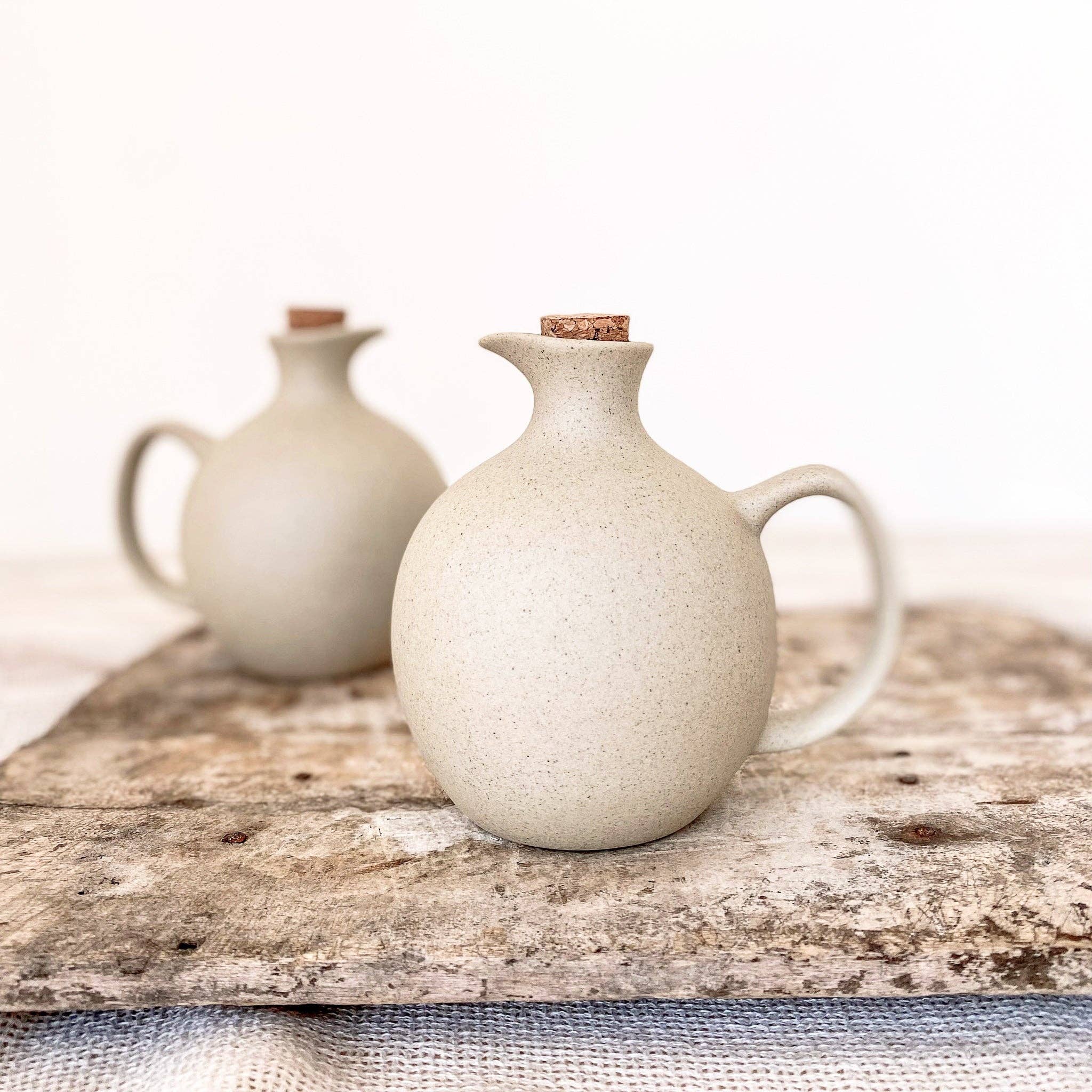So At Nature – wholesale Jug – Ceramic Jug with Cork Stopper - Kande6