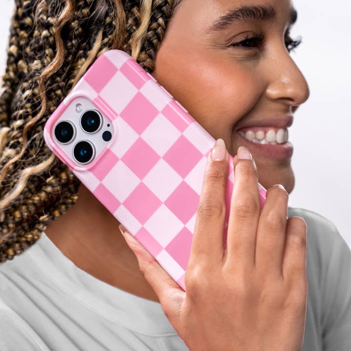 VELVET CAVIAR - Wholesale Phone Case - Women's - iPhone 16 Pro Max MagSafe Case - Pink Vibe Checkered
