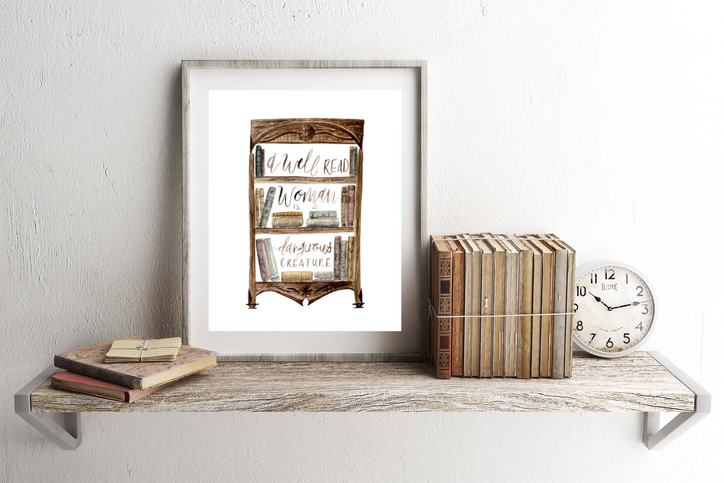 Fox and Wild - Wholesale Art Print - A Well Read Woman is a Dangerous Creature // 8 x 10 Print1