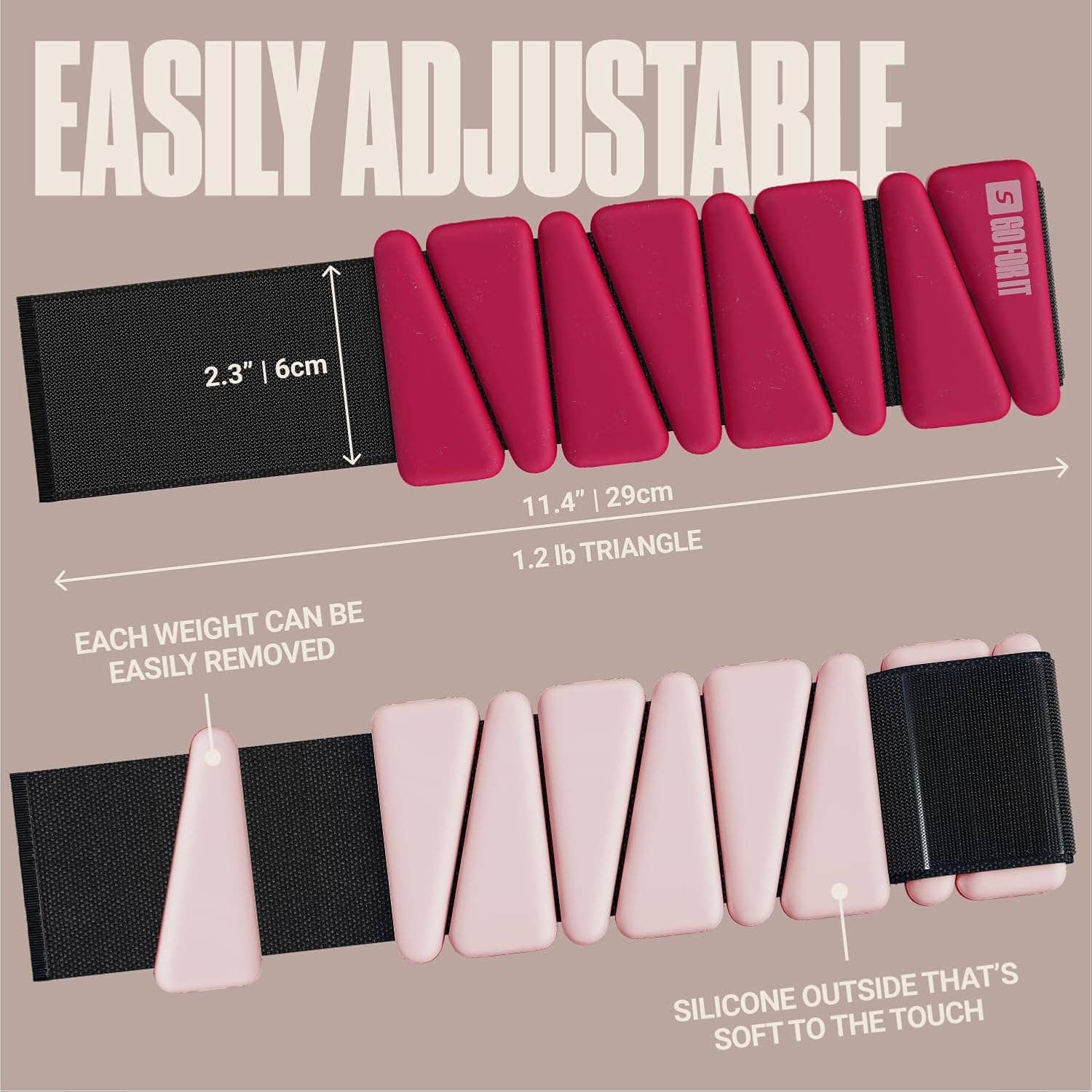 Sportbit - Wholesale Fitness Equipment - SPORTBIT Wrist and Ankle Weights for Women - Set of 2 (1lb Each) Wearable Ankle & Wrist Weights13