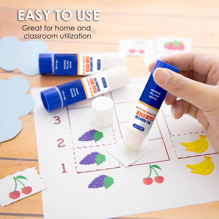 BAZIC Products - Wholesale Glue - Glue Stick Premium 0.28 oz (8g)(4/Pack)