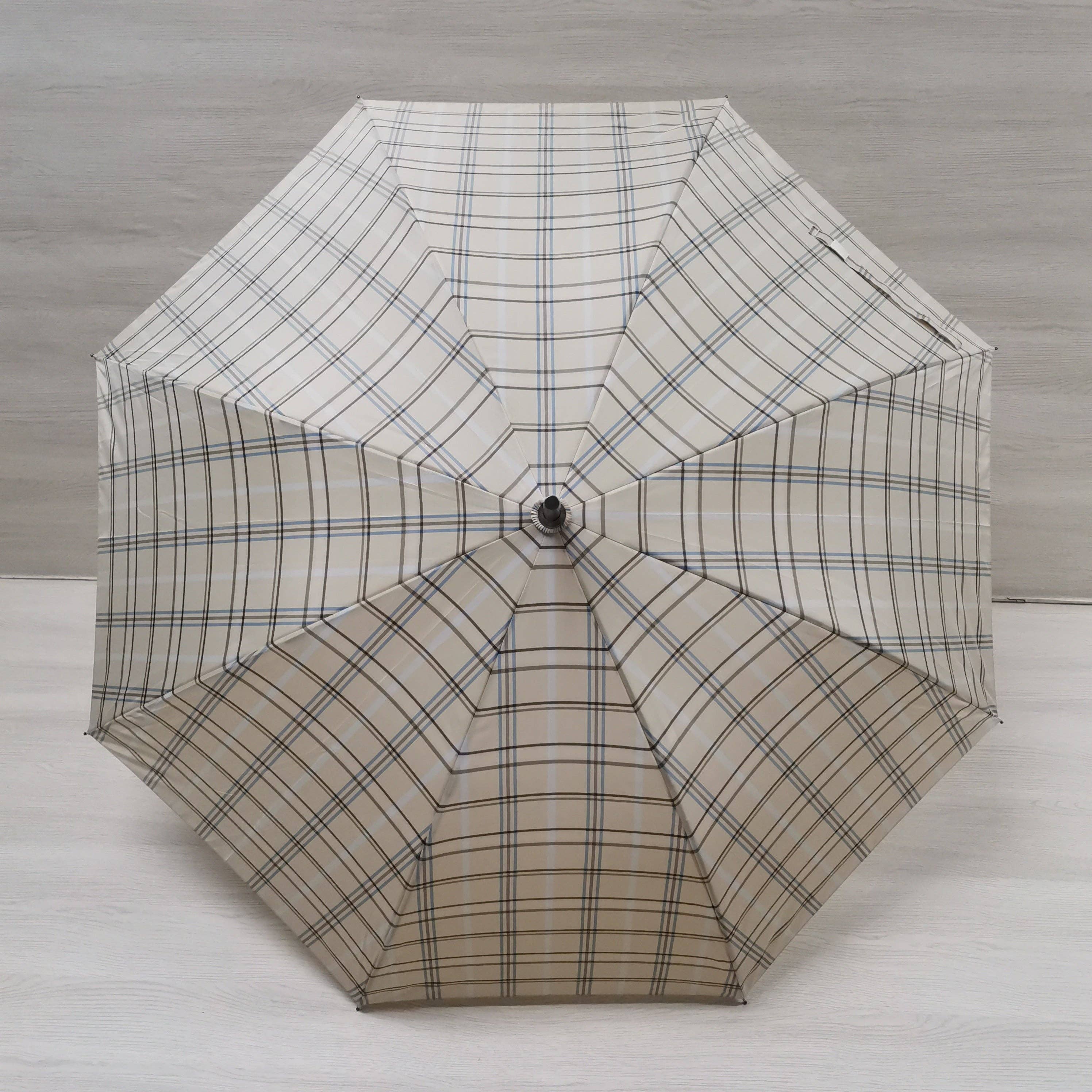 Soake - Wholesale Umbrella - Unisex - Everyday Tartan Stick Umbrella Cream1