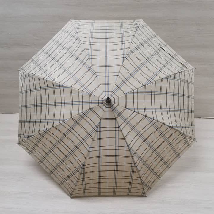 Soake - Wholesale Umbrella - Unisex - Everyday Tartan Stick Umbrella Cream1