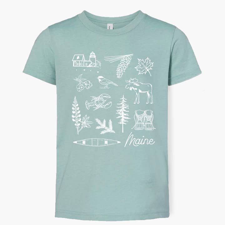 Reclaimed Maine Co. - Wholesale Screen Printed T-Shirt - Unisex - Best of Maine T-Shirt | Maine Apparel1