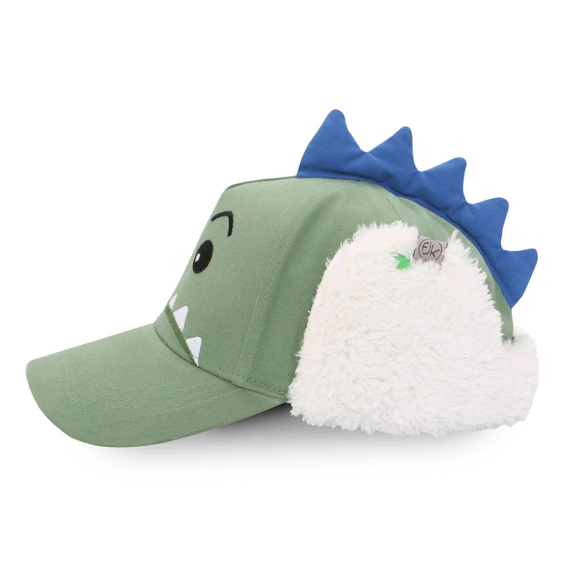 FlapJackKids - Wholesale Baseball Cap - Kids - 3D Caps with Earflaps - Dino2