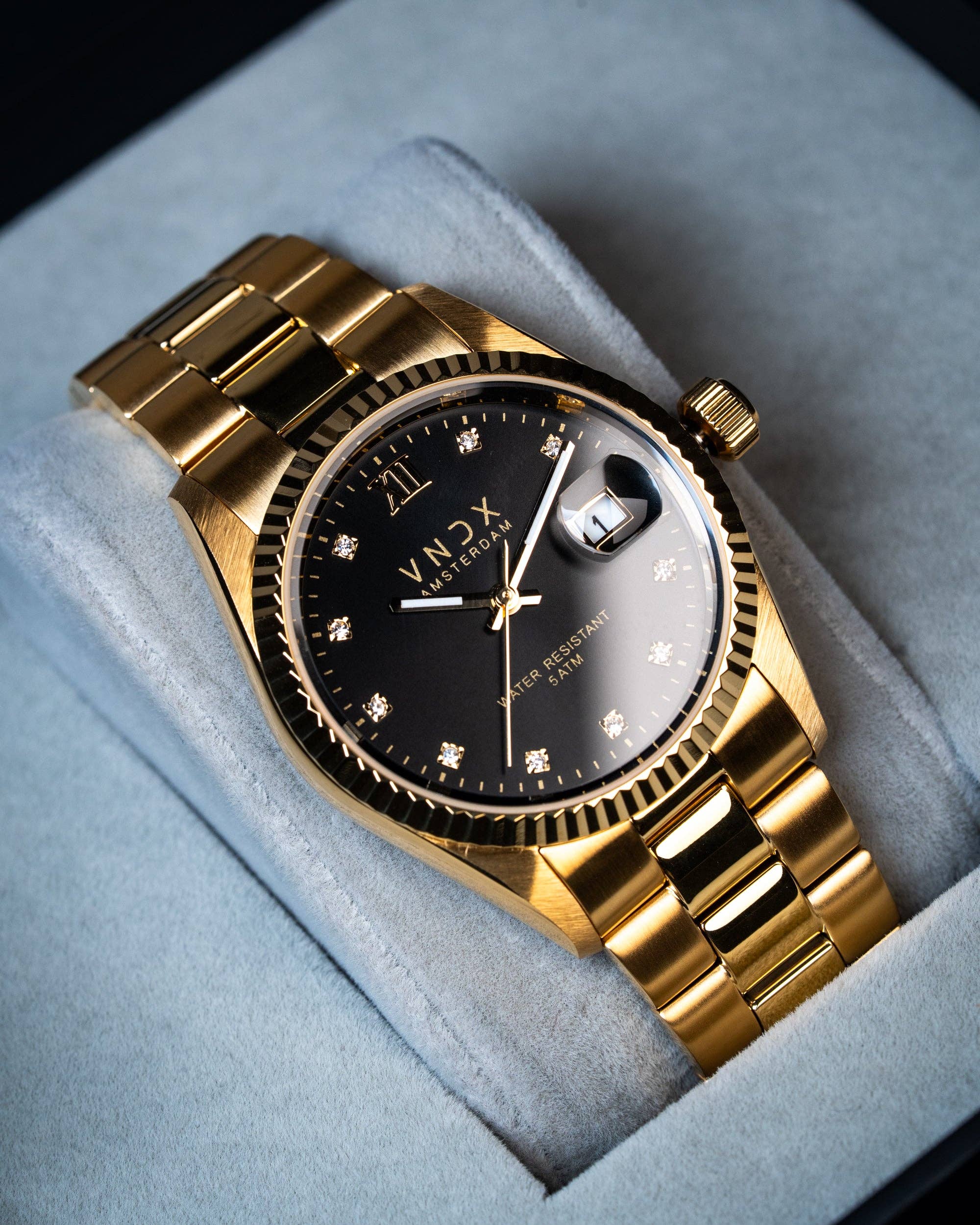 VNDX Amsterdam - Venta al por mayor Reloj de pulsera - Mujer - Dare Devil Medio Oro Negro1