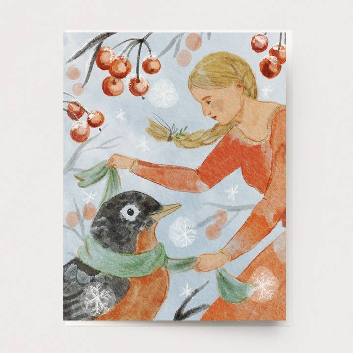 Un cadeau pour Robin Carte H-142 pour la vente par Ingrid Press