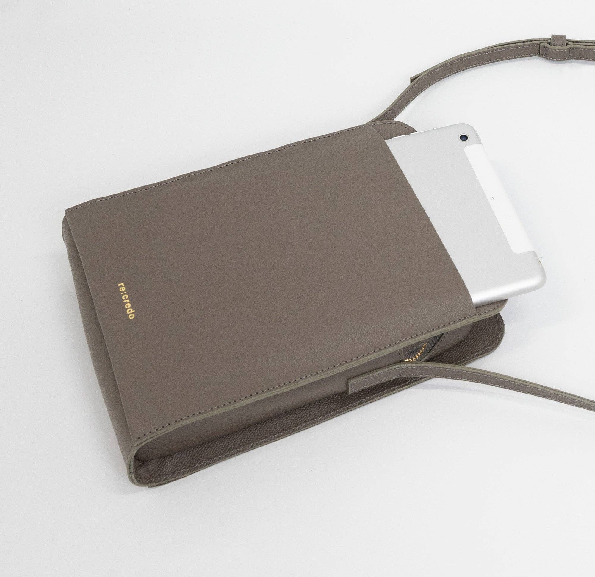 Unofuku - Wholesale Shoulder Bag - Women's - re:credo Noemi Shoulder Bag (Grey)5