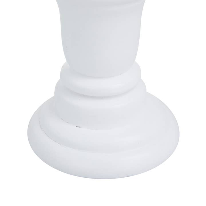 UMA Home Decor - Wholesale Candle Holder - Traditional White Mango Wood Candle Holder Set