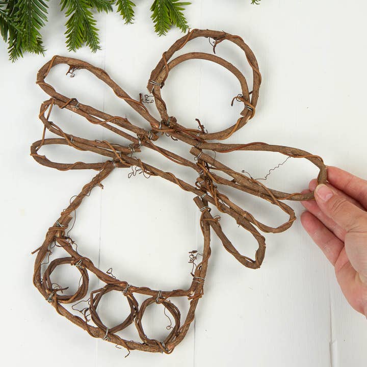 Factory Direct Craft - Wholesale Wreath - 12" Natural Vine and Twigs Angel1