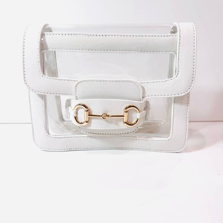 Gameday Luxe - Wholesale Crossbody Bag - Women's - The Ashley Clear Handbag1