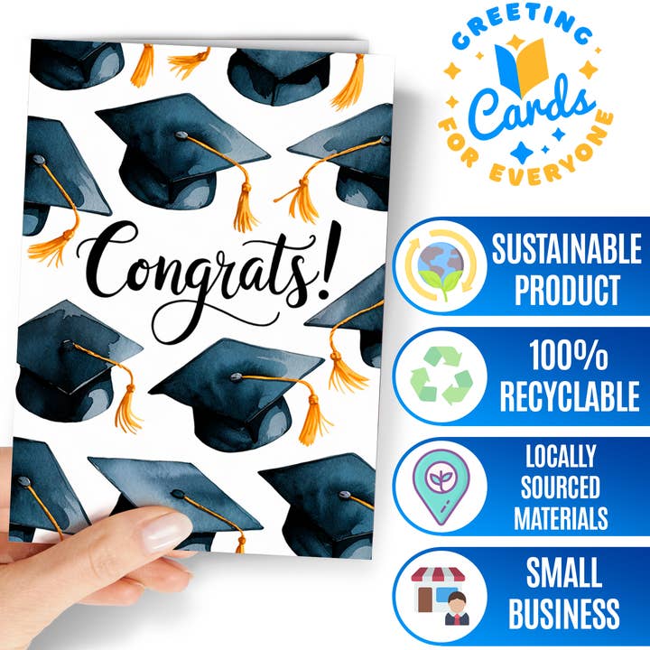 Greeting Cards for Everyone - Birthday Gifts - Vente Carte de remise de diplôme - Carte de Félicitations de Remise de Diplôme Drôle 2025 - Félicitations Diplômé - GC1845