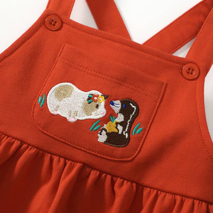 Vintage stil blommönster skjorta & rem klänningsuppsättningar för wholesale av MyKids-USA®