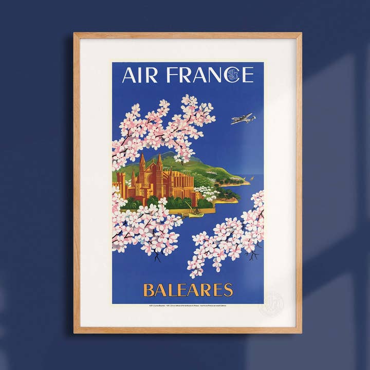 Affiche Air France / Baléares - AFL0051 pour la vente par Oneart