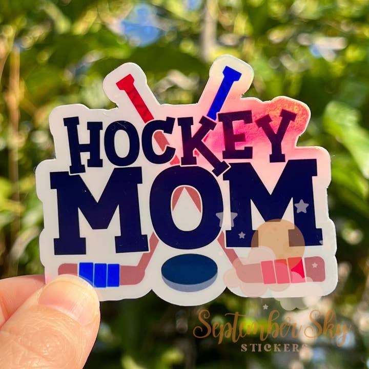 Autocollant Hockey Mom | Autocollant imperméable | Autocollant Hydro | Wa pour la vente par September Sky Stickers