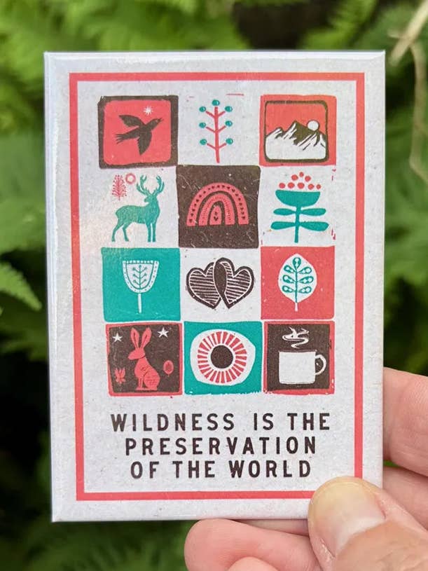 Wildness Fridge Magnet (PK10) for wholesale by The Northern Line
