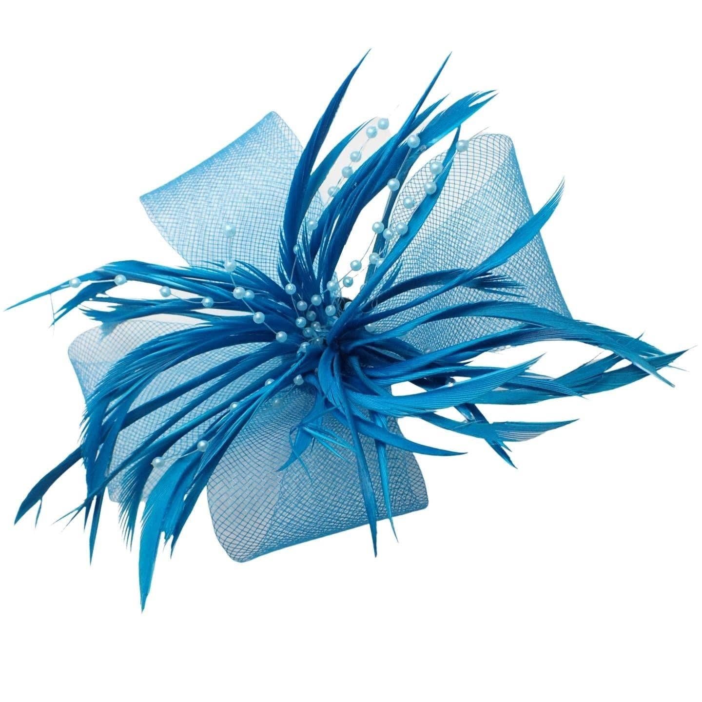 Topkids Accessories - Venta al por mayor Tocado - Mujer - Pinzas para el pelo con forma de flor, gorro de boda, pinza para el pelo, gorro Royal Ascot, con clip o diadema, diadema para niñas, mujeres7