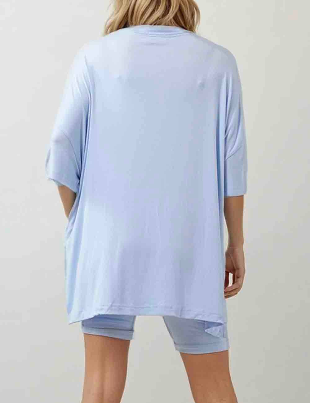 Sweetkama - Wholesale Lounge Set - Women's - Ladies Loose Top and Shorts 2PCS Casual Tee Set SKST2312914