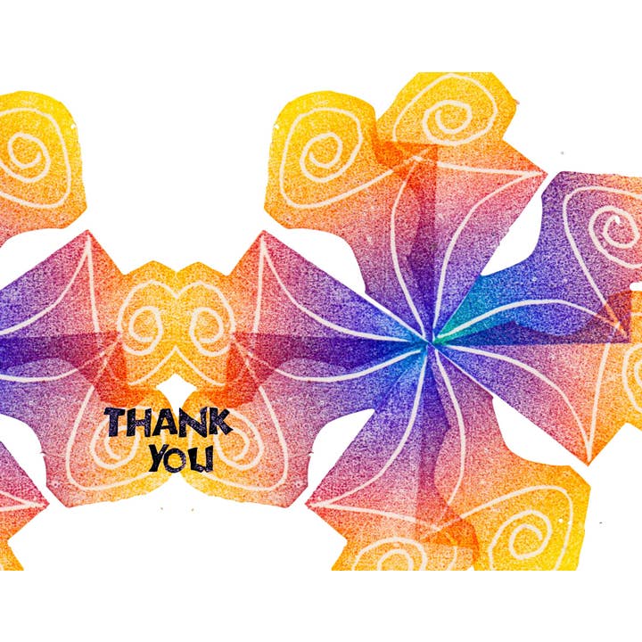 Card T033 Thank You Swirl for wholesale by ArtLight Media