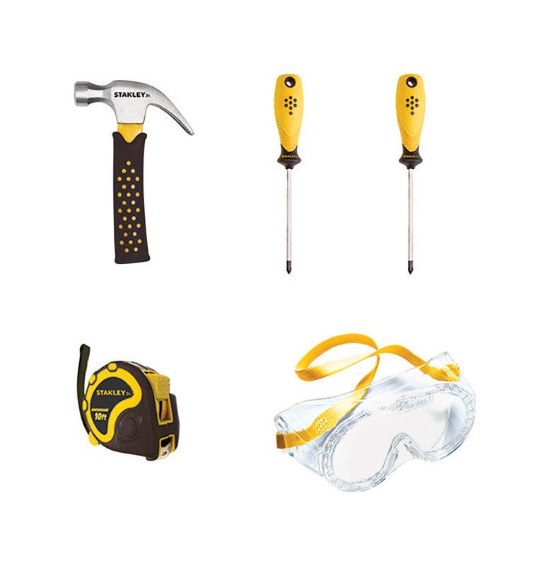 Everyday Supply Co - Wholesale Toy Set - Kids - Stanley Jr. 5-Piece Multicolor Tool Set
