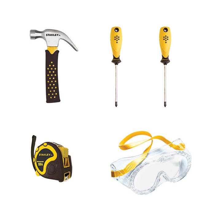 Everyday Supply Co - Wholesale Toy Set - Kids - Stanley Jr. 5-Piece Multicolor Tool Set0