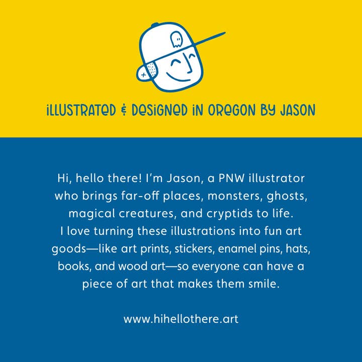 Hi, Hello There - Wholesale Art Print - Bat! | 4x4 Mini Art Print4