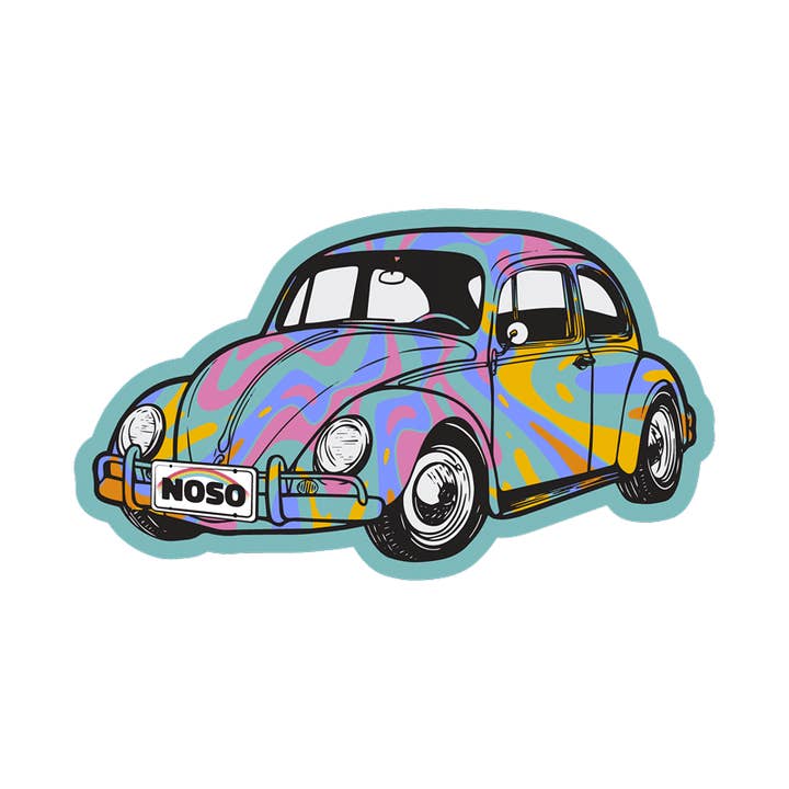 VW BUG TIE DYE for wholesale by Noso Patches