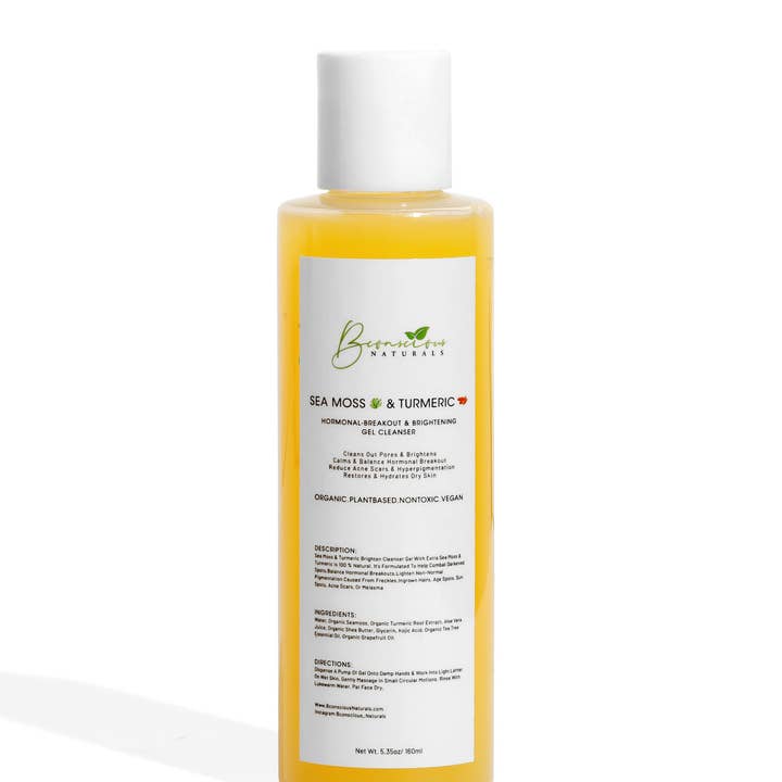 Seamoss- og gurkemeje-gel til hormonbalance og opfriskning af huden for engroshandel hos bconsciousnaturals