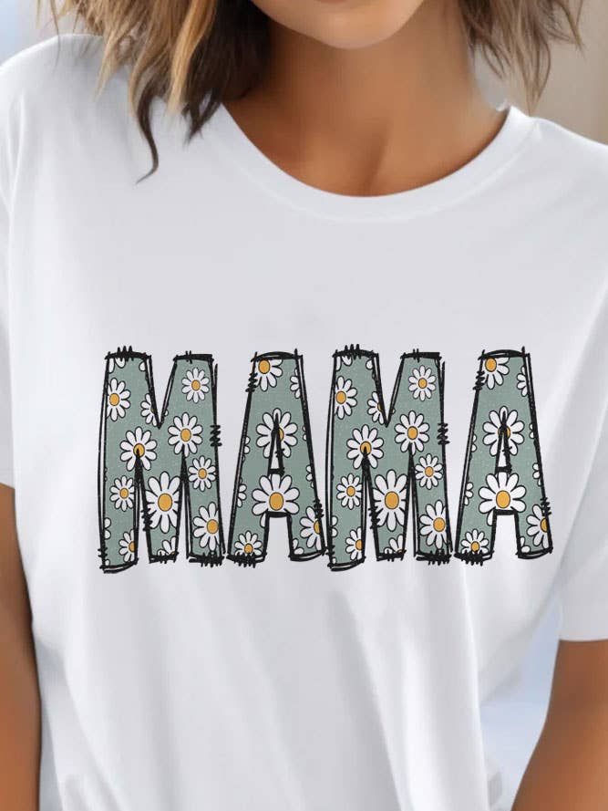 Floral Mama, PLUS Unisex Round Neck T-Shirt for wholesale by Top Avenue