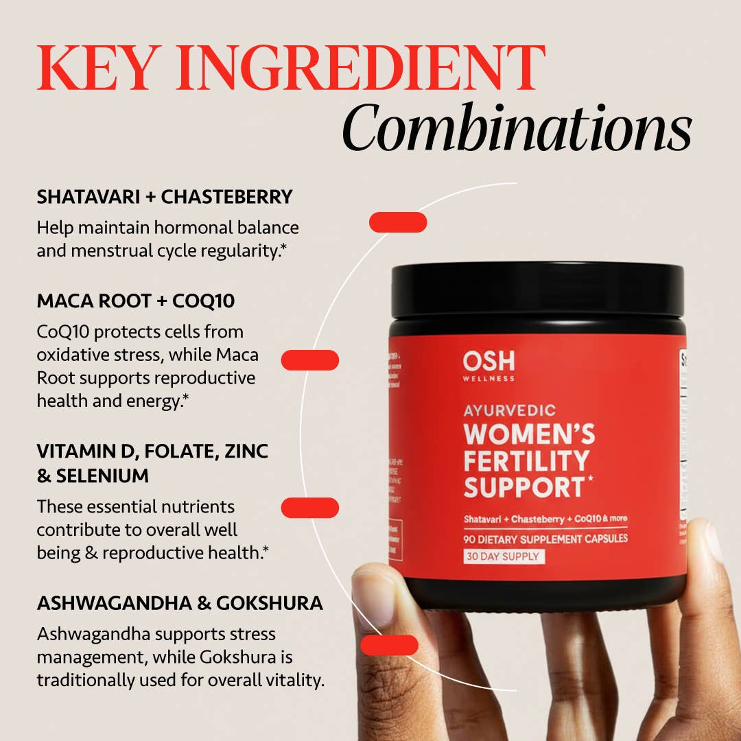 Osh Wellness - Ayurvedic Wellness - Wholesale Oral Supplement/Vitamin - Women's Fertility Support - Ayurvedic Conception Support6