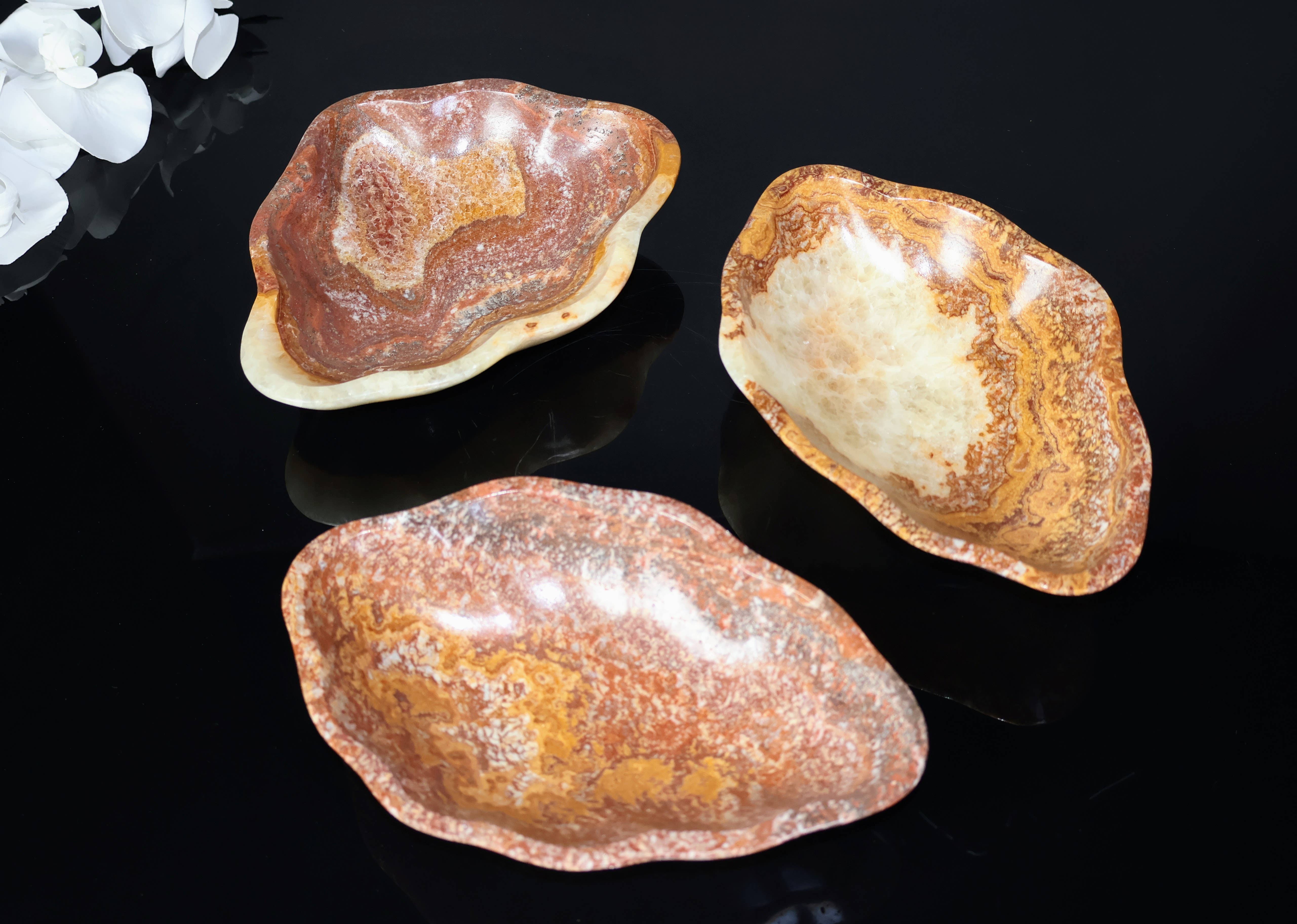 OnyxBowl - Wholesale Decorative Tray - Rustic Onyx Stone Trays for Jewelry, Nightstand Tray3