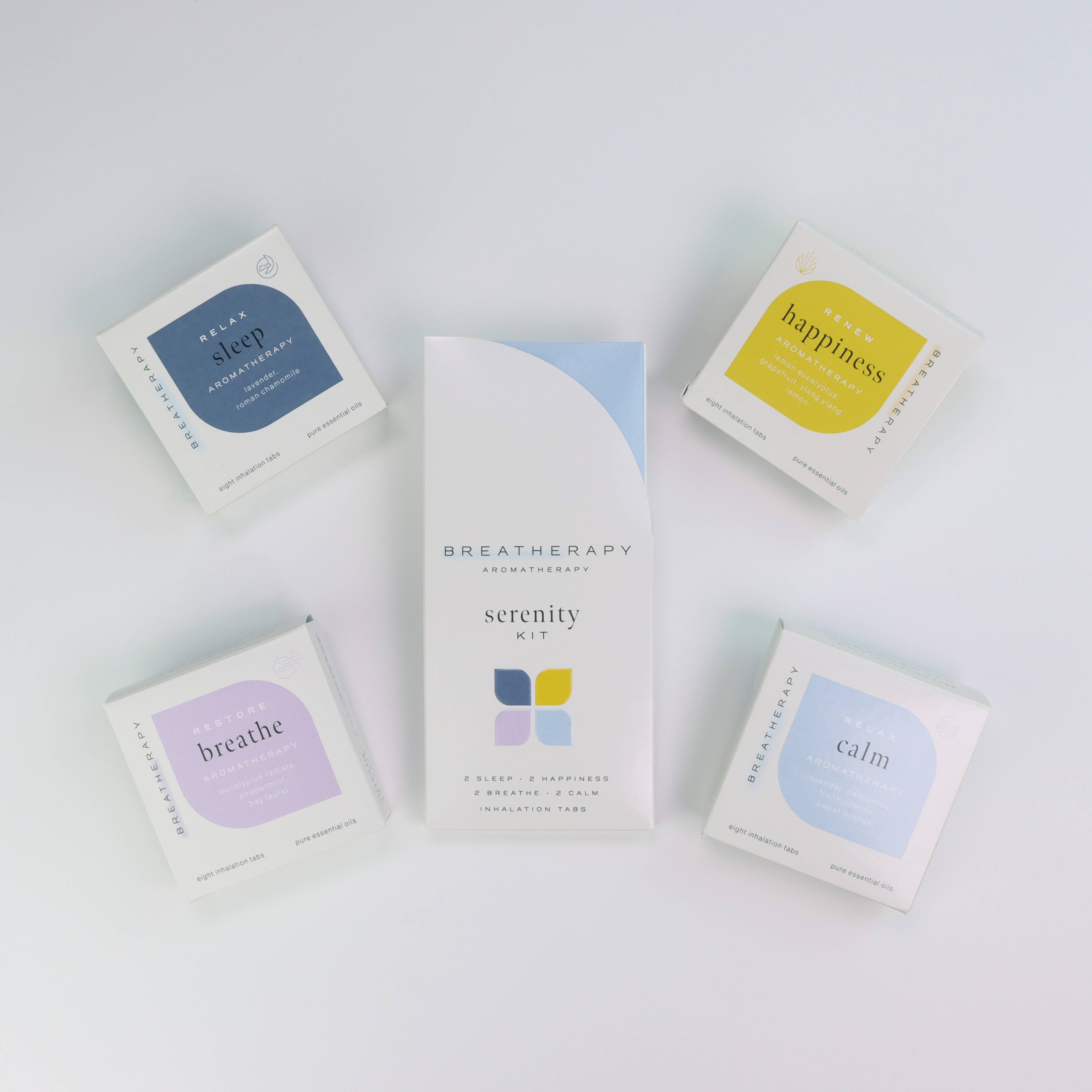 Breatherapy - Vente Inhalateurs d'aromathérapie - SERENITY KIT Patchs Aromatiques Apaisants pour le Soulagement du Stress (8 unités)13