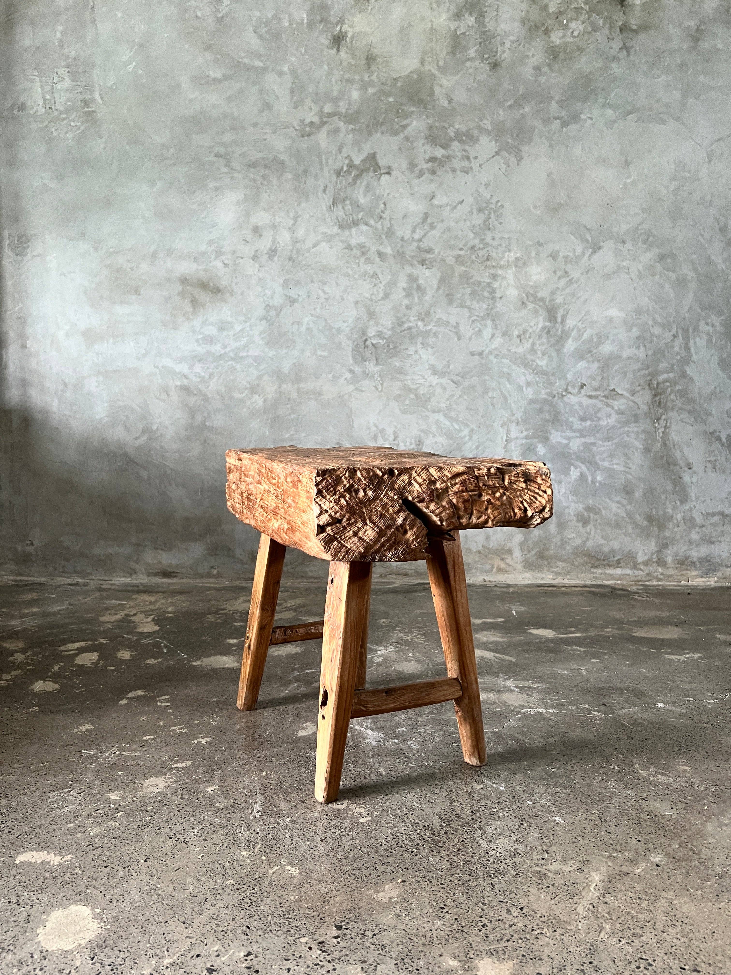 Office Objets - Wholesale Bench - Small organic bench in blonde Asian teak with four legs - Sepuluh48