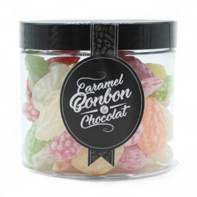 OBSTSALAT-BONBONS - Packung mit 6 Gläsern 125g für den Großhandel von ADG Diffusion