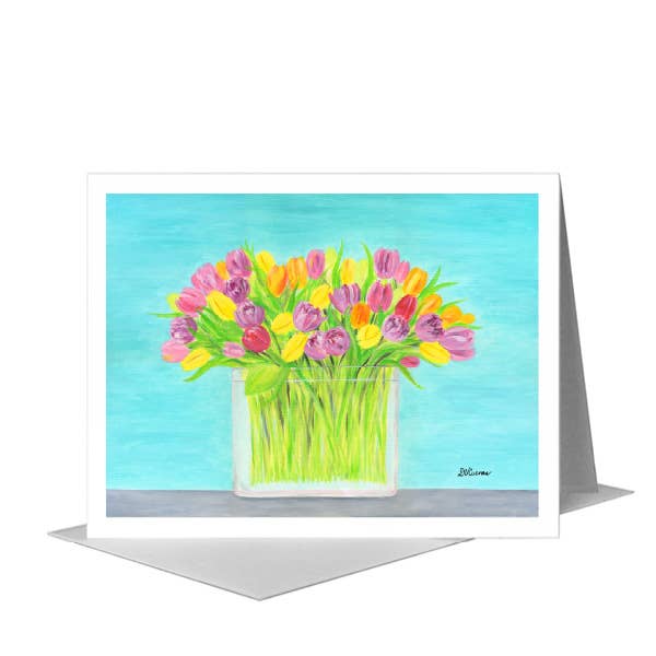 Spring Bouquet, Greeting Card (#8738A) for wholesale by Printed Canvas