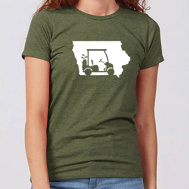 T-shirt Golf Iowa pour femme pour la vente par Iowa Awesome