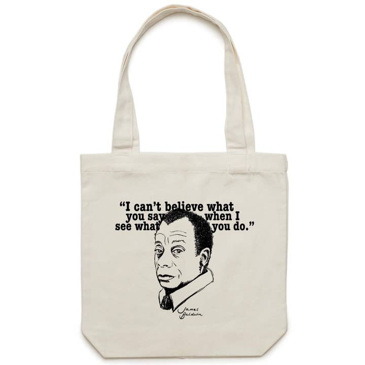 Sac fourre-tout JAMES BALDWIN pour la vente par High Tees