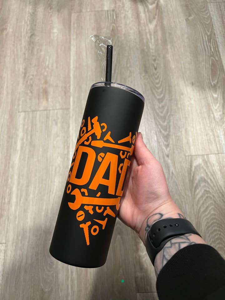 Bicchiere Skinny Dad Screw and Bolt da 20 once per la vendita all'ingrosso da parte di The Crazy Craft Girl LLC