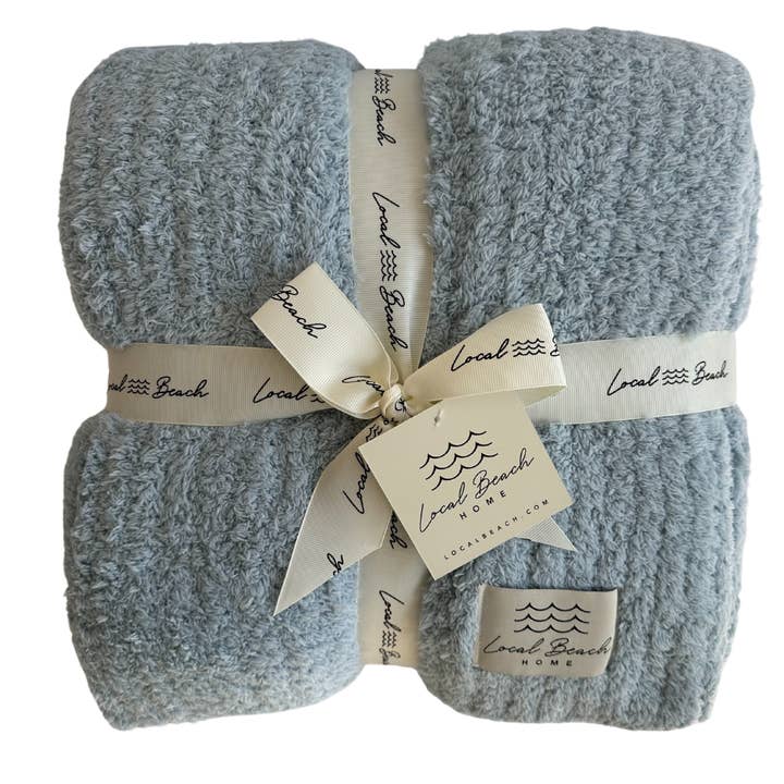 Local Beach - Wholesale Throw Blanket - Solid Ribbed Luxe Home Cozy Blanket6