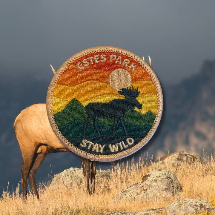 Outpatch - Vente Écusson - Écusson autocollant Stay Wild Estes Park