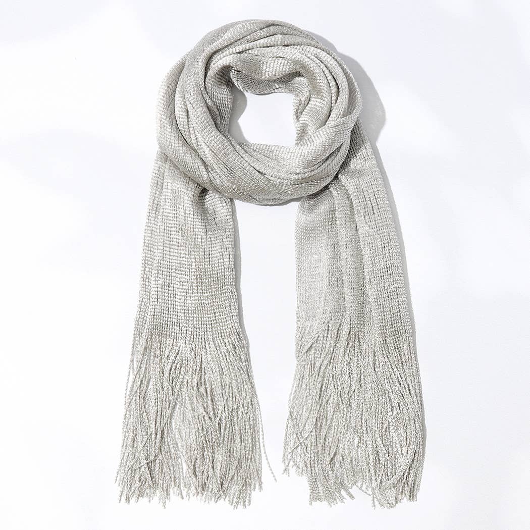 Fashion City - Vente Écharpe – femme - Écharpe de soirée légère métallisée en Lurex2