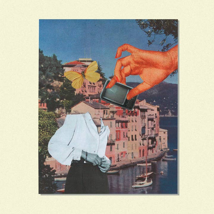 Konsttryck av Handgjort Collage 005 för wholesale av surreal. Art Shoppe