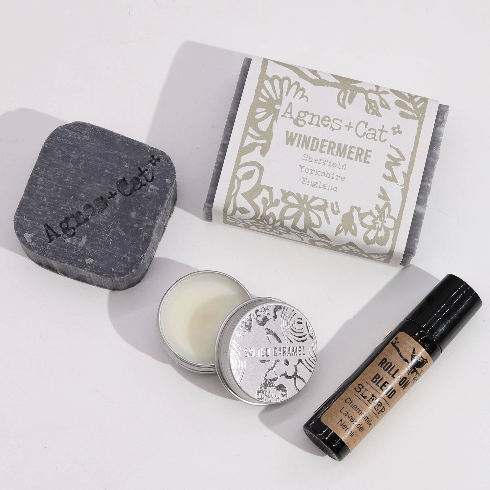 Ancient Wisdom – wholesale Bath & body set – Agnes & Cat Wellness Gift Set - Lake Breeze2