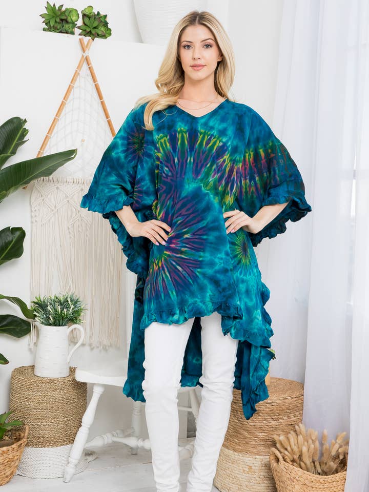 Tie-Dye Top/ Tunic Dress (TH-1592) for wholesale by Kathmandu Imports