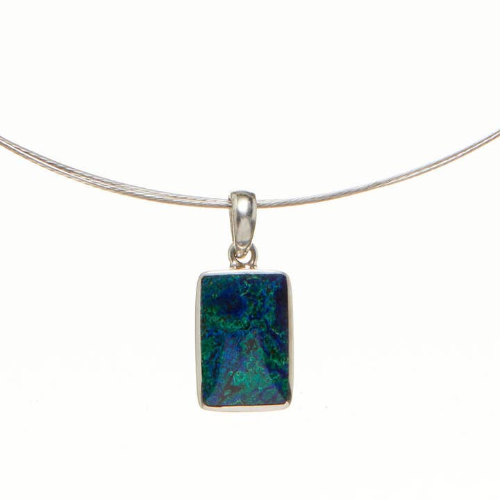 Peruvian Azurite Pendant Necklace for wholesale by SERRV International