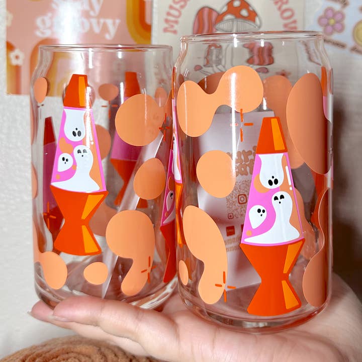Spooky Lava Lamp glazen beker voor wholesale door amarieacreates