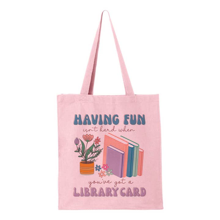 Lucky Luna Apparel - Wholesale Tote Bag - Women's - When You've Got A Library Card Tote Bag