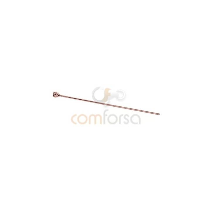 COM FORSA SL - Wholesale Craft Supplies - Sterling Silver 925 Pin With Ball End 27 Mm2