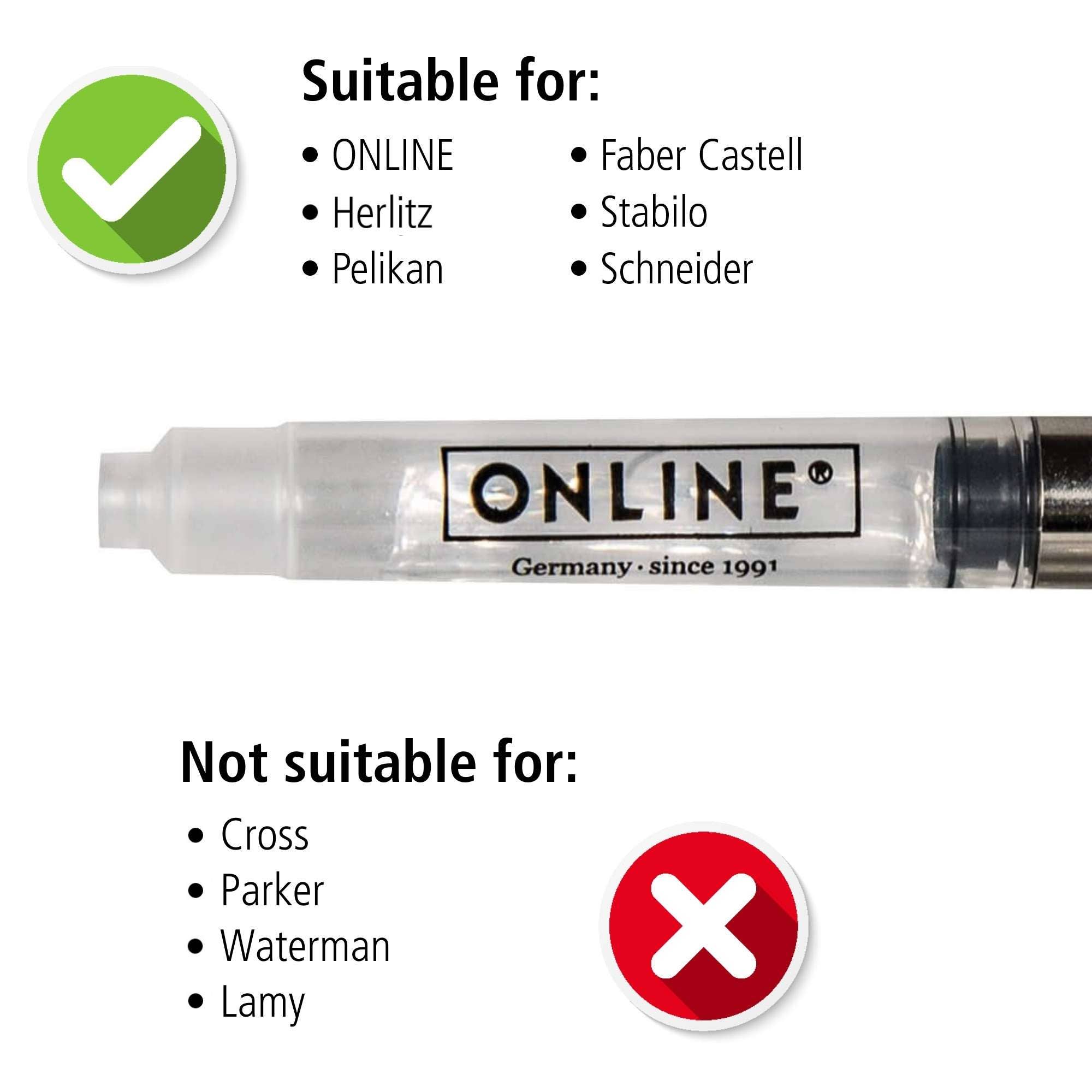 ONLINE Schreibgeräte GmbH - Vente Stylos - Convertisseur pour systèmes de remplissage standard dans le sac d'étiquettes2