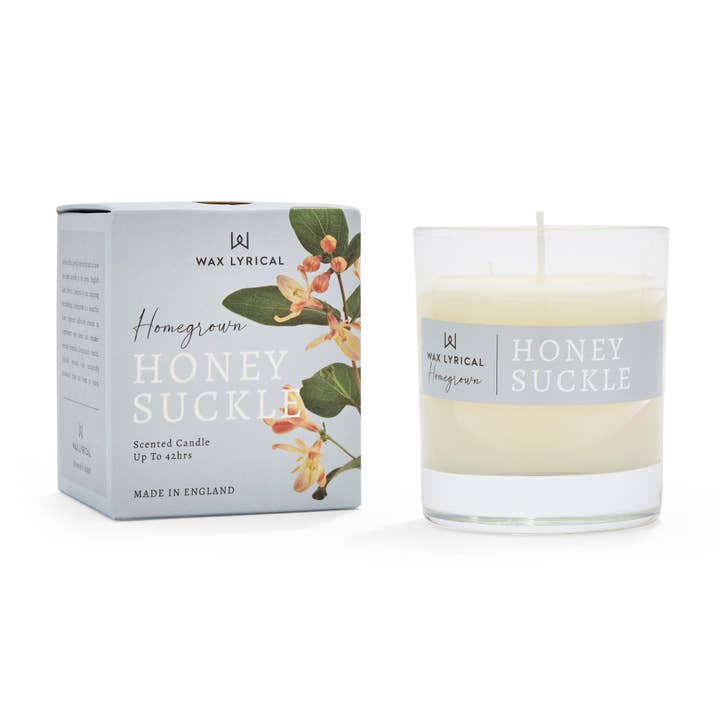 Homegrown Honeysuckle Medium Candle for wholesale by Wax Lyrical UK